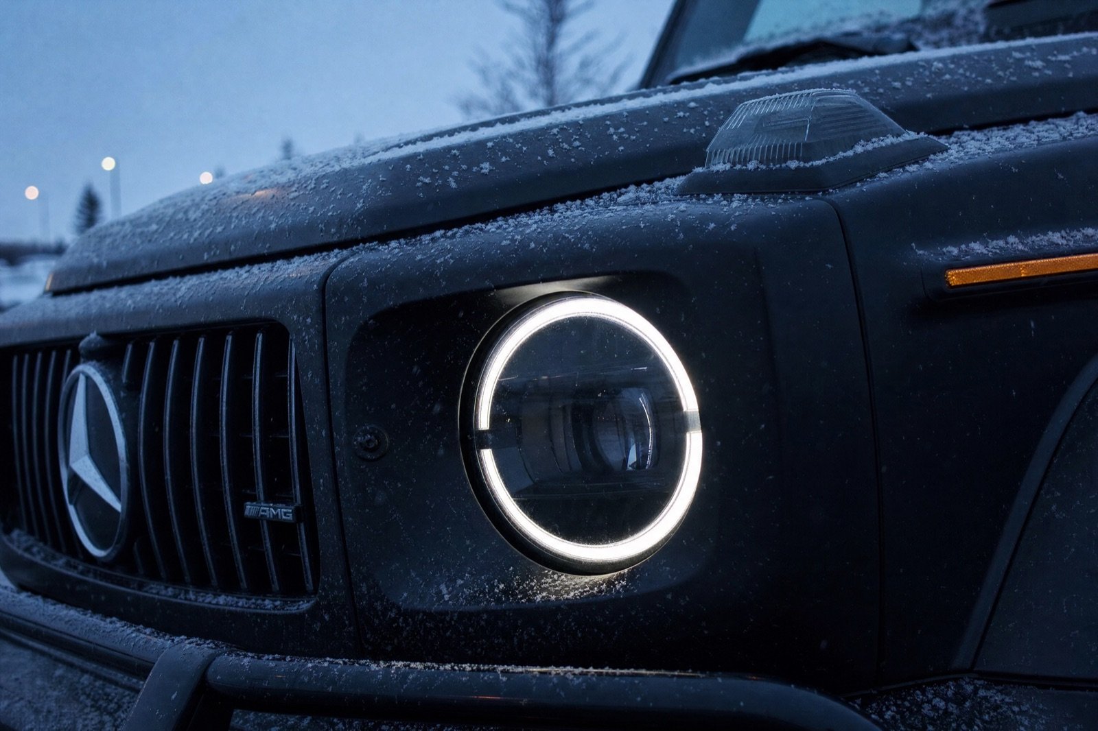 Détail calandre Mercedes-AMG G 63, location Motors Line