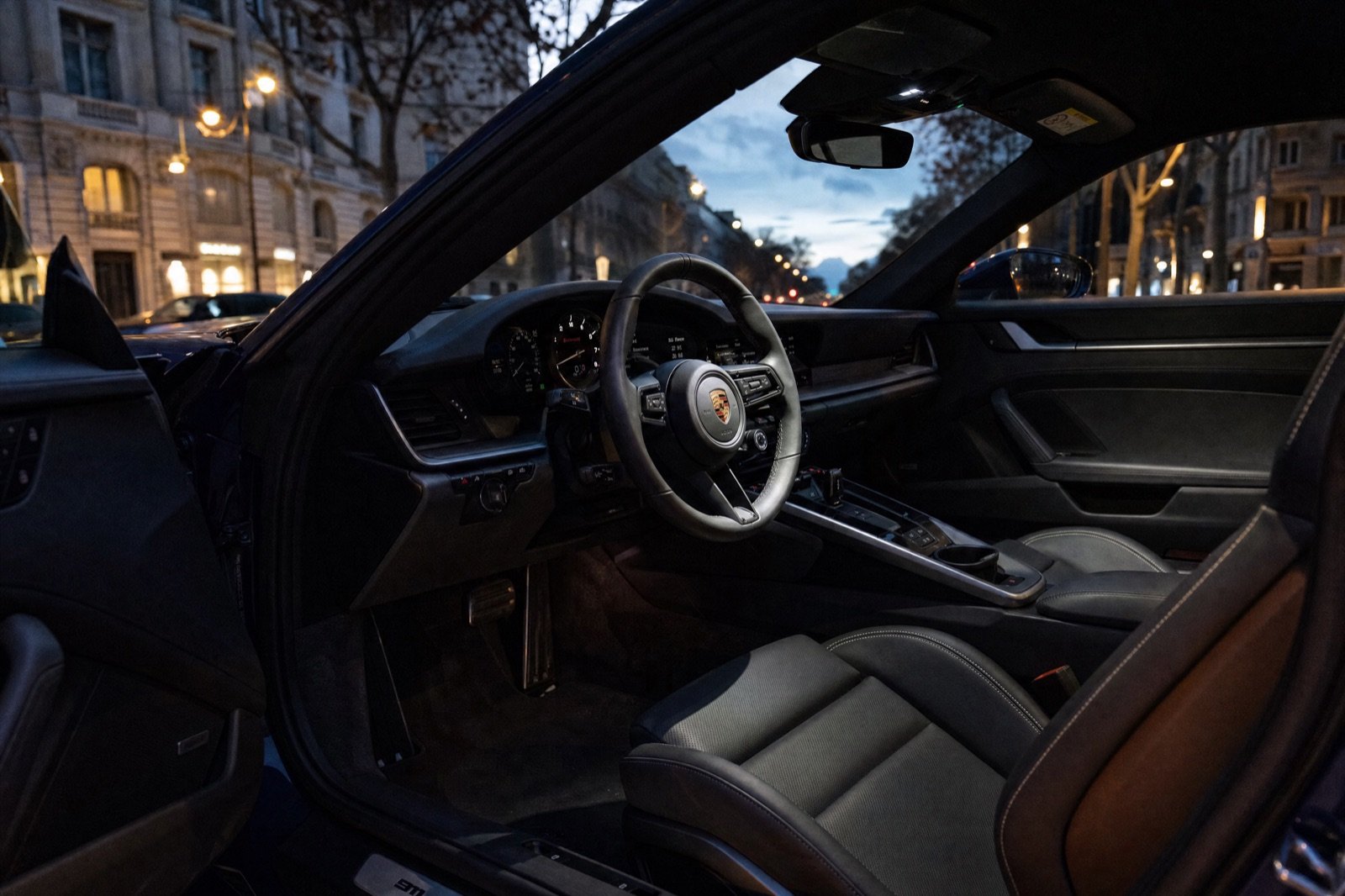 Intérieur Porsche 911, location Motors Line Paris