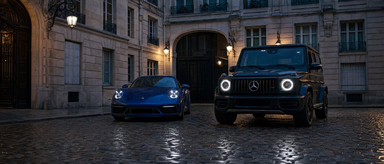 Location de voiture de luxe, Porsche 911 et Mercedes-AMG G 63 à Paris, Motors Line